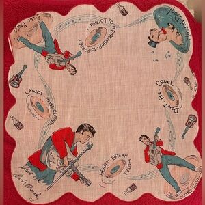 Rare 1956 Elvis Presley Enterprise Original Handkerchief
